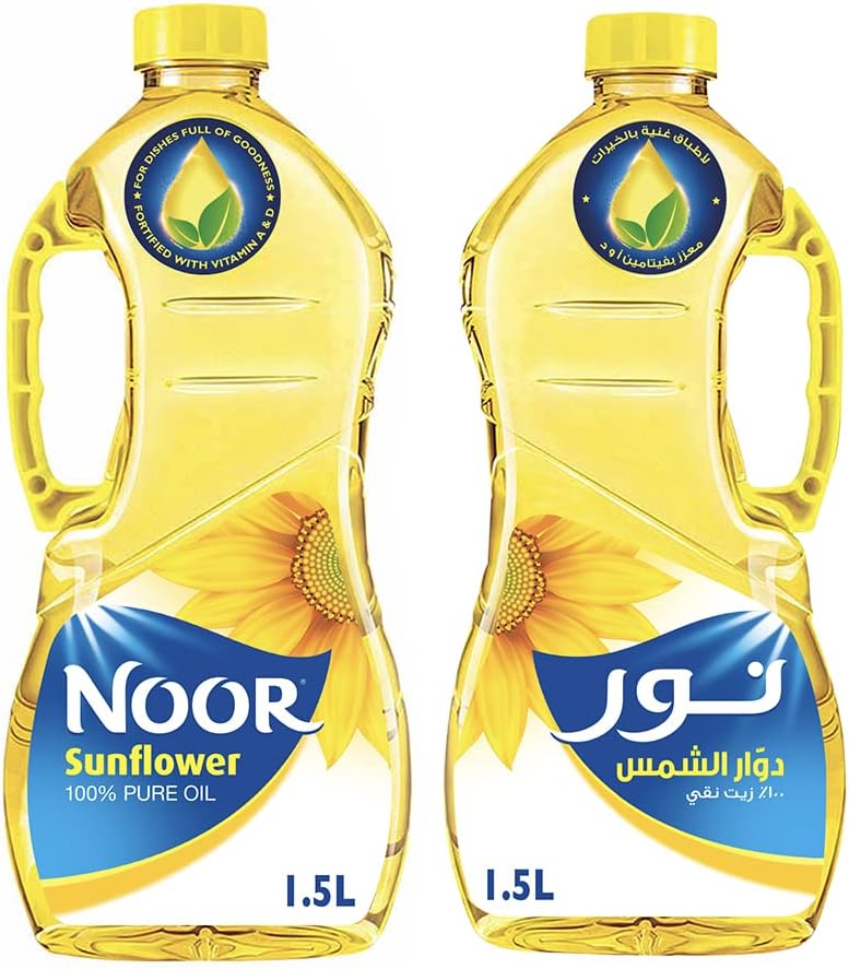 Noor Sunflower Oil 1.5L Pack of 2 - Image 1